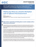 IDC Analyst Connection: Making the Move to a Smarter Workplace with an Efficient Print Environment
